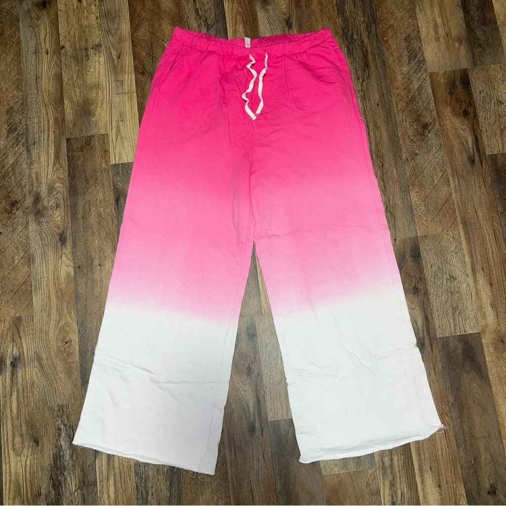 🍀4 for 25🍀 Color Alien | Pink Ombré Tie Dye Lounge Set - Picture 7 of 11